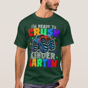 I'm Ready To Crush Kindergarten Monster Truck Boys T-Shirt