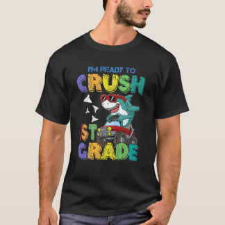 I'm Ready To Crush Kindergarten Shark Dinosaur For T-Shirt