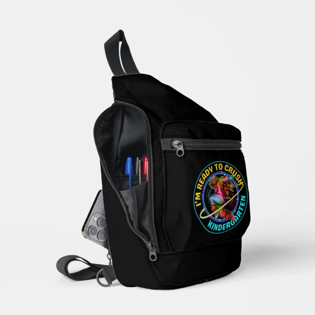 I'm ready to crush kindergarten sling bag (Open)
