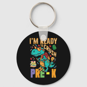 I'm Ready To Crush Pre-k Monster Truck Dino Byck T Key Ring