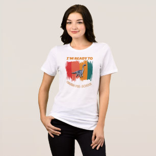 I'm Ready to Crush Pre-School – Dinosaur  Tri-Blend Shirt