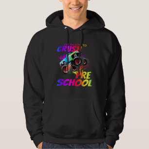 Im Ready To Crush Pre School Monster Truck Kids Hoodie