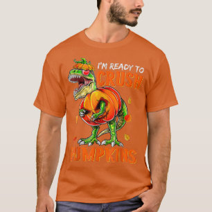 I'm Ready To Crush Pumpkins Kids Tre Dinosaur Hall T-Shirt