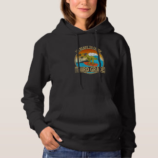 I'm Ready To Crush Third Grade Back To School Dino Hoodie