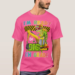 I'm Ready To Dig 8th Grade Back To School Dinosaur T-Shirt
