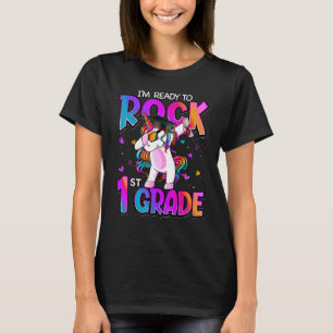 I'm Ready To Rock 1st Grade Unicorn Back To School T-Shirt