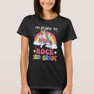 I'm Ready To Rock 3rd Grade Unicorn Dabbing Third  T-Shirt