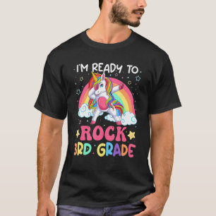 I'm Ready To Rock 3rd Grade Unicorn Dabbing Third  T-Shirt
