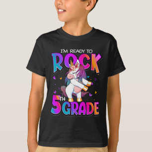 I'm Ready To Rock 5th Grade Unicorn Back To School T-Shirt