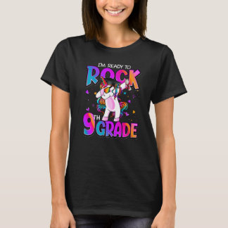 I'm Ready To Rock 9th Grade Unicorn Back To School T-Shirt