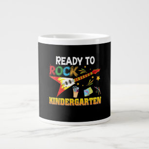 I'm Ready To Rock Kindergarten Back To School Large Coffee Mug