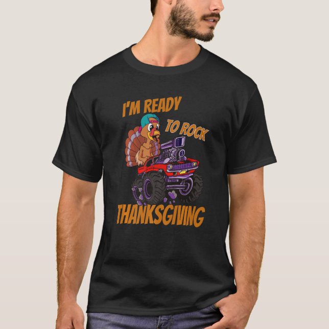 Im Ready To Rock Thanksgiving  Turkey Kids Costume T-Shirt (Front)