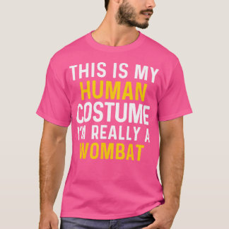 I'M Really A Wombat Halloween Funny T-Shirt