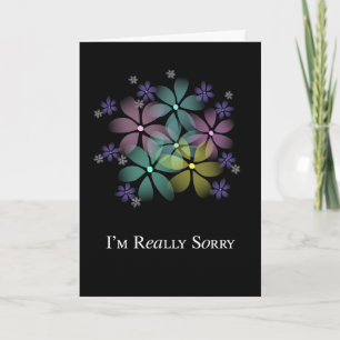 I'm really sorry, apology card