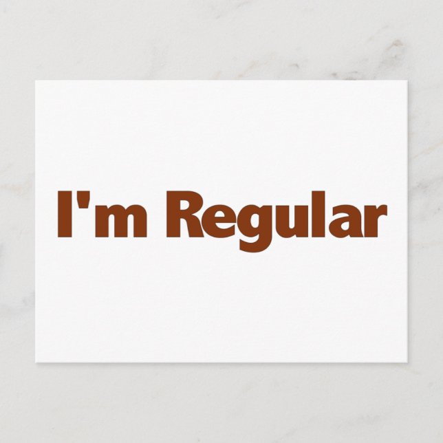 I'M Regular Postcard (Front)