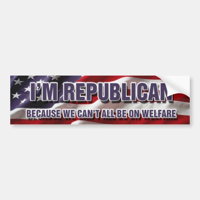 I'm Republican Bumper Sticker (Front)