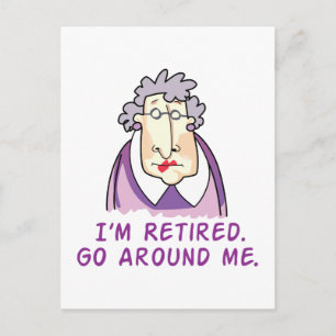 I'm Retired Postcard