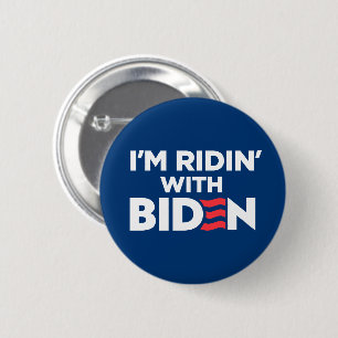 I'm Ridin With Biden 2024 6 Cm Round Badge