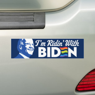 I'm Ridin' With Biden 2024 LGBTQ Bumper Sticker