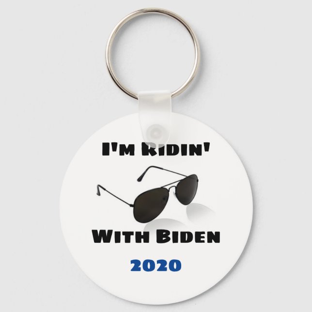 I'm Ridin' With Biden in 2020 Key Ring (Front)