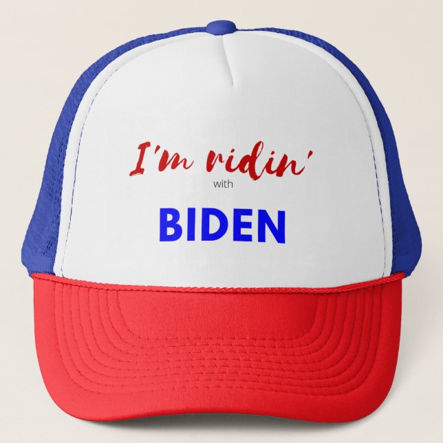 I'm Ridin' with Biden Trucker Hat (Front)