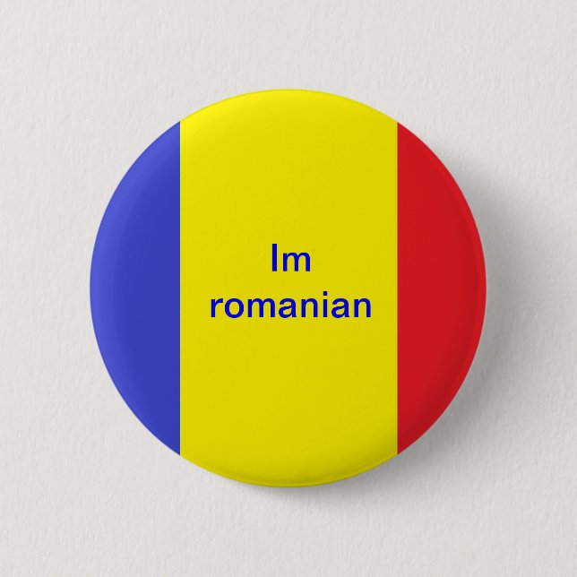 Im Romanian 6 Cm Round Badge (Front)