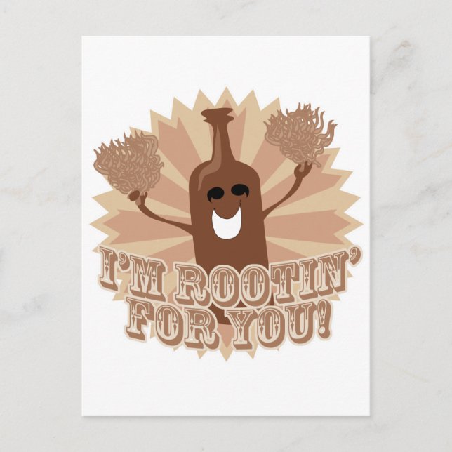 I'm rootin for you! postcard (Front)