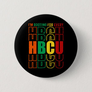 I'm Rooting For Every Hbcu Black History Month Gra 6 Cm Round Badge