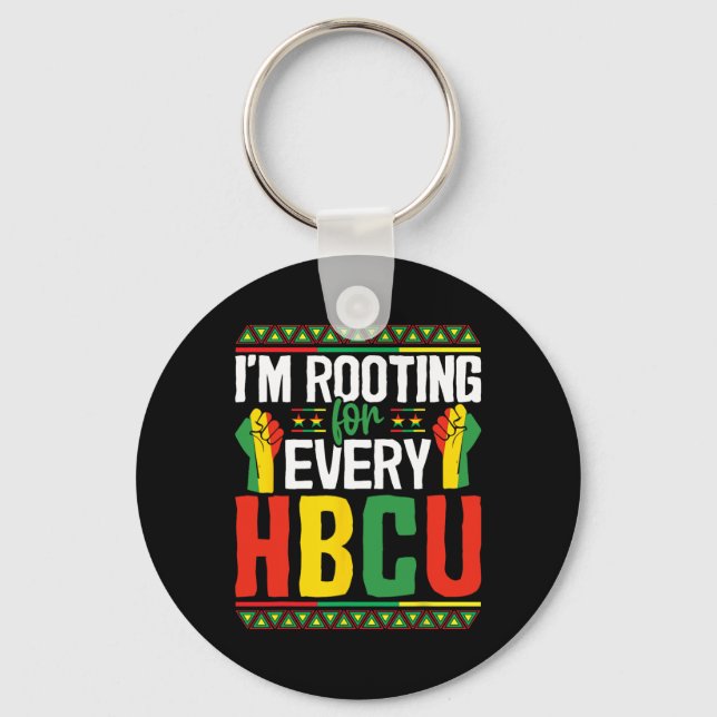 I'm Rooting For Every Hbcu Black History Month Stu Key Ring (Front)