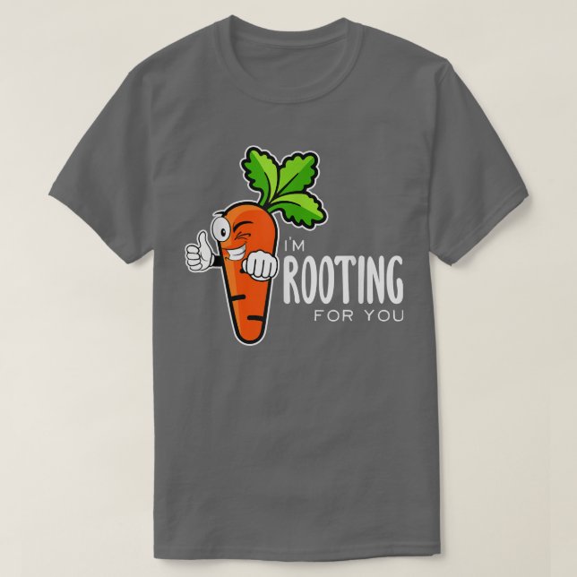 I'm Rooting For You Red Beetroot Vegetable Vegetar T-Shirt (Design Front)