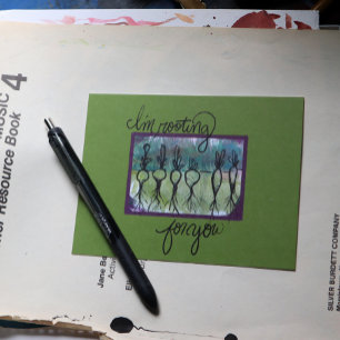 I'm rooting for you root vegetables        postcard