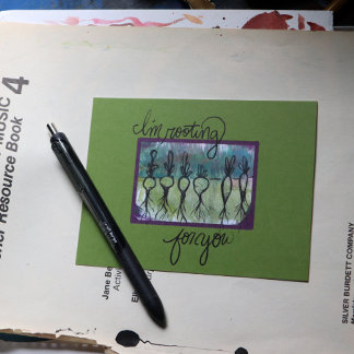 I'm rooting for you root vegetables        postcard