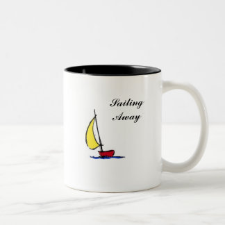I'm Sailing Away Two-Tone Coffee Mug