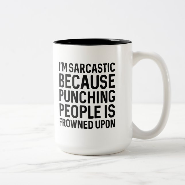 I'm Sarcastic Two-Tone Coffee Mug (Right)