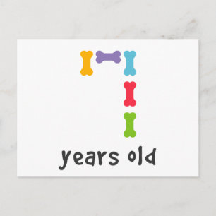 I'm Seven Years Old Postcard