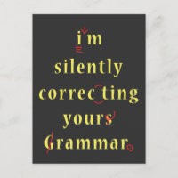 I'm Silently Correcting Your Grammar High School