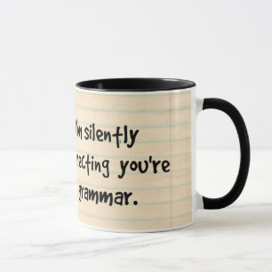 I'm Silently Correcting Your Grammar Wise Owl Mug