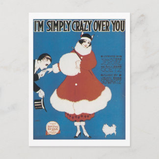 I'm Simply Crazy Over You Songbook Cover Postcard