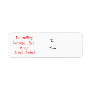 I'm smiling because-christmas label