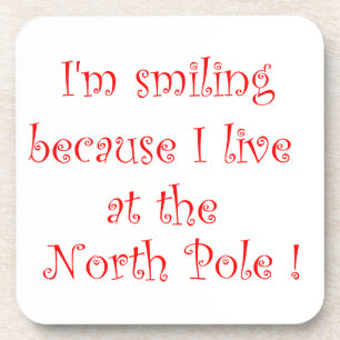 I'm smiling because-cork coaster