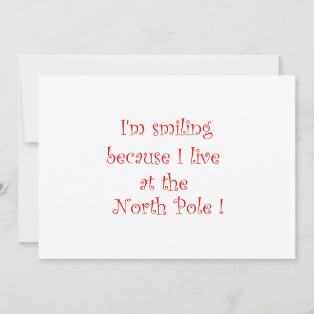 I'm smiling because -invitations invitation (Front)