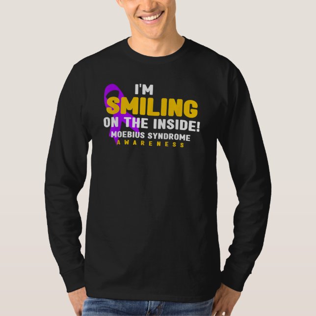 i'm Smiling On The Inside Moebius Syndrome Awarene T-Shirt (Front)