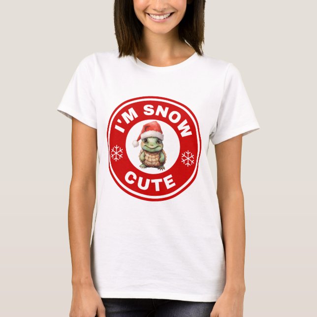 I'm snow Cute Snapping Turtle T-Shirt (Front)