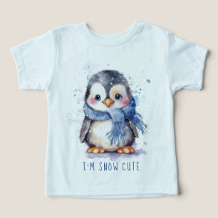 I'm Snow Cute Watercolor Winter Holiday Penguin