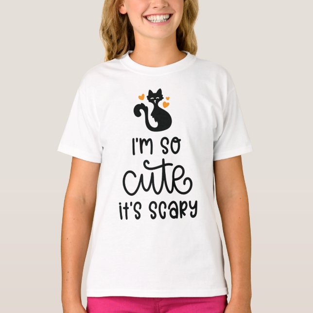 I'm So Cute It's Scary Halloween T-Shirt for Kids (Front)