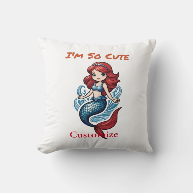I'm So Cute Mermaid Thunder_Cove  Cushion (Front)