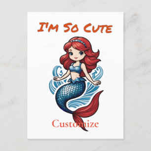 I'm So Cute Mermaid Thunder_Cove Postcard