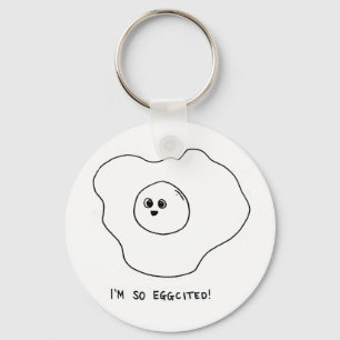 I'm So Eggcited Key Ring