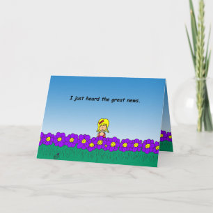 I'm so excited I wet my plants notecard