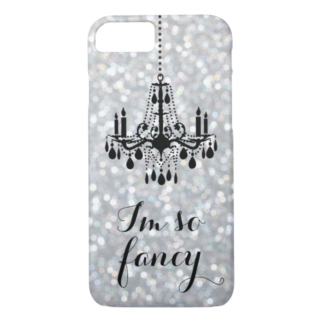 I'm so Fancy Chandelier Sparkle Silver iPhone 7 Case-Mate iPhone Case (Back)